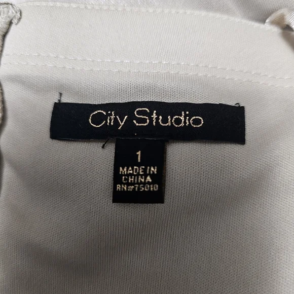 City Studio Champaigne Strapless Wrap Skirt Strapless Dress Size 1 - Picture 6 of 9